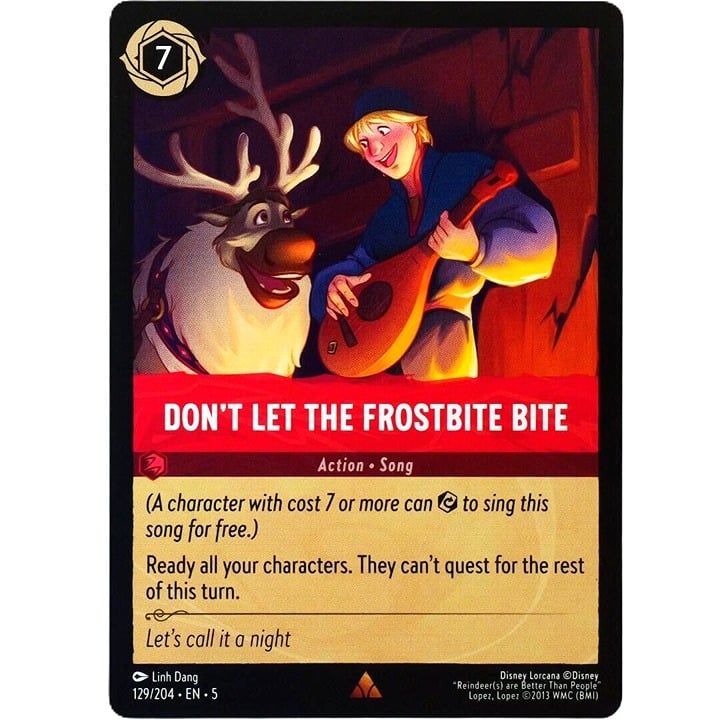 Don't Let the Frostbite Bite - Rare - Disney Lorcana Shimmering Skies #129/204