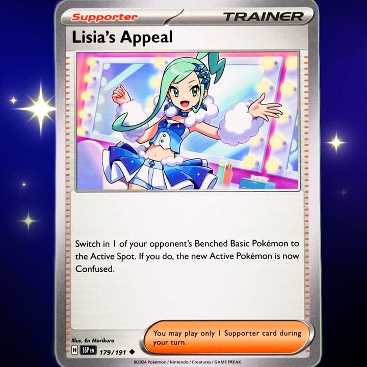 Lisia's Appeal - Uncommon - Pokemon TCG Surging Sparks #179/191