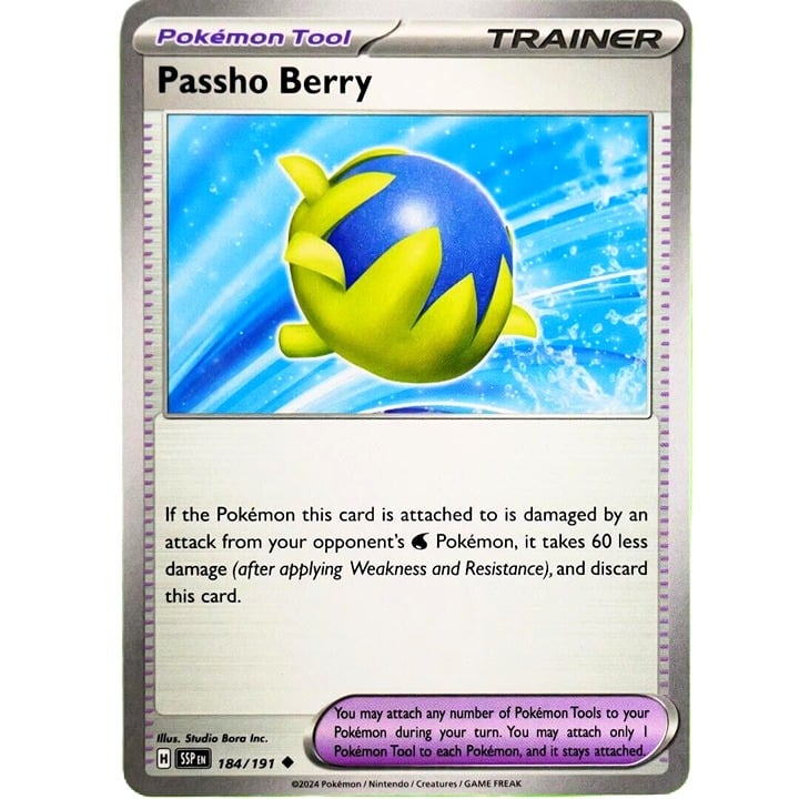 Passho Berry - Uncommon - Pokemon TCG Surging Sparks #184/191