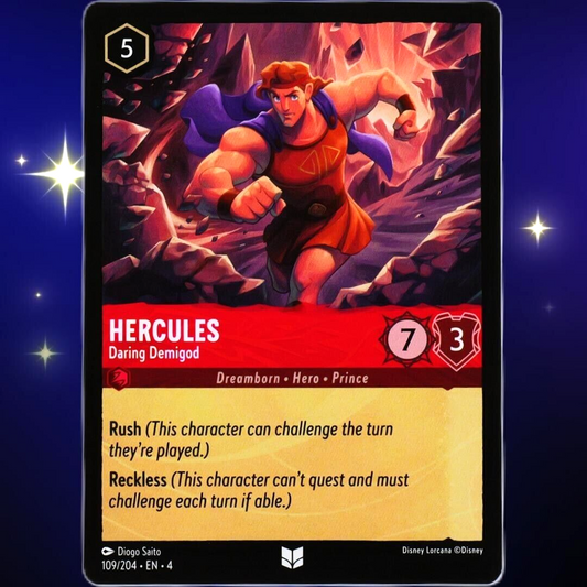 Hercules Daring Demigod - Uncommon - Disney Lorcana TCG Ursula's Return #109/204