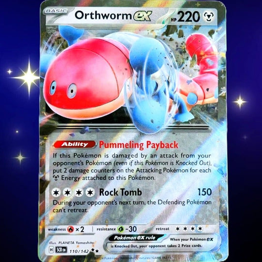 Orthworm EX - Double Rare Holo - Pokemon TCG Stellar Crown #110/142