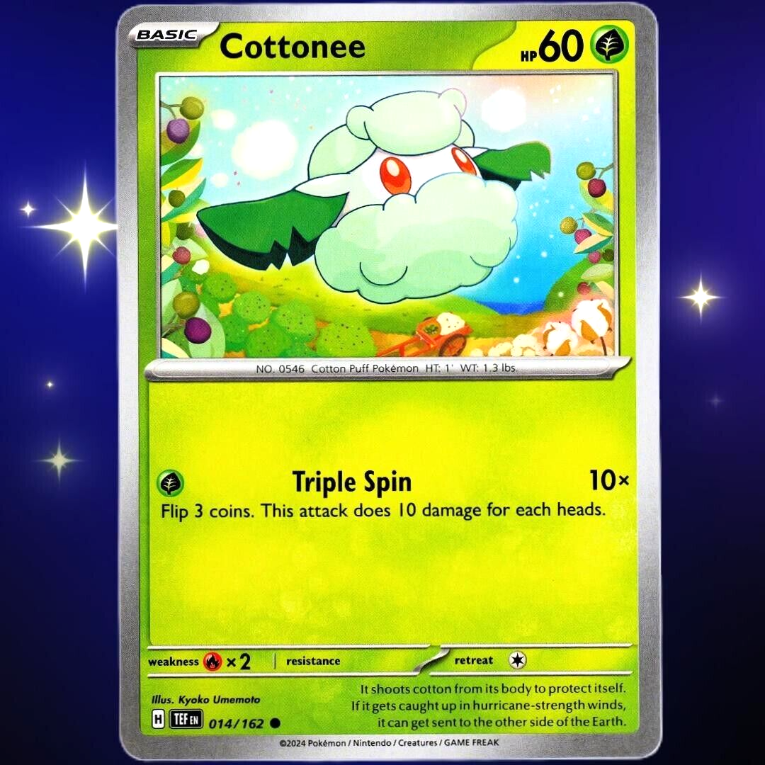 Cottonee - Common - Pokemon TCG Scarlet & Violet Temporal Forces #014/162