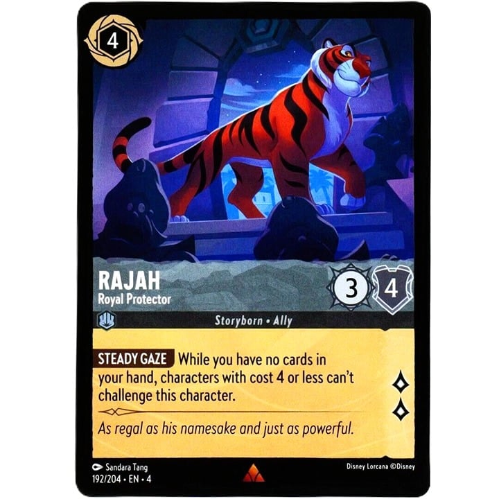 Rajah Royal Protector - Rare - Disney Lorcana TCG Ursula's Return #192/204