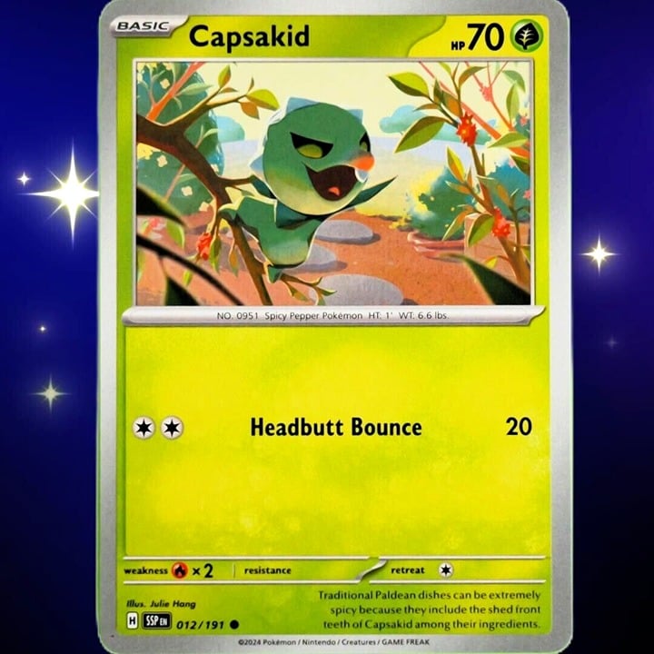 Capsakid - Common - Pokemon TCG Surging Sparks #012/191