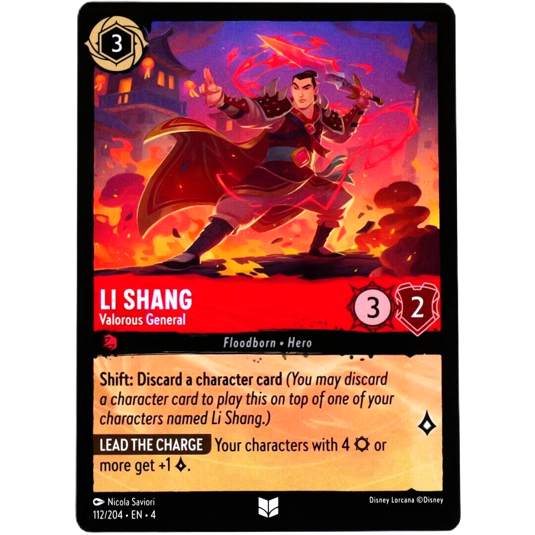 Li Shang Valorous General - Uncommon - Disney Lorcana Ursula's Return #112/204