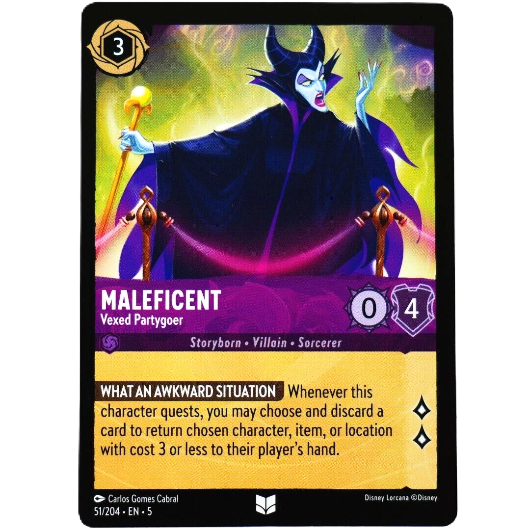 Maleficent Vexed Partygoer - Disney Lorcana TCG Shimmering Skies #51/204