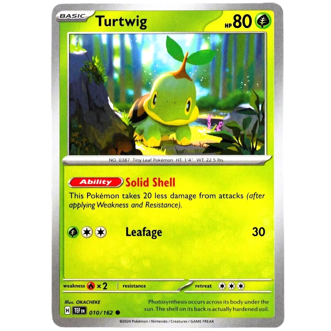 Turtwig - Common - Pokemon TCG Scarlet & Violet Temporal Forces #010/162