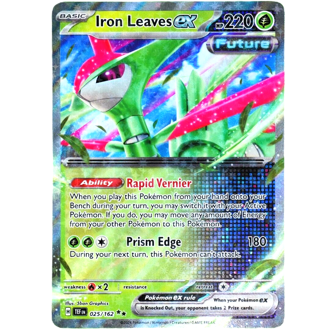 Iron Leaves EX - Double Rare Holo - Pokemon TCG Temporal Forces #025/162