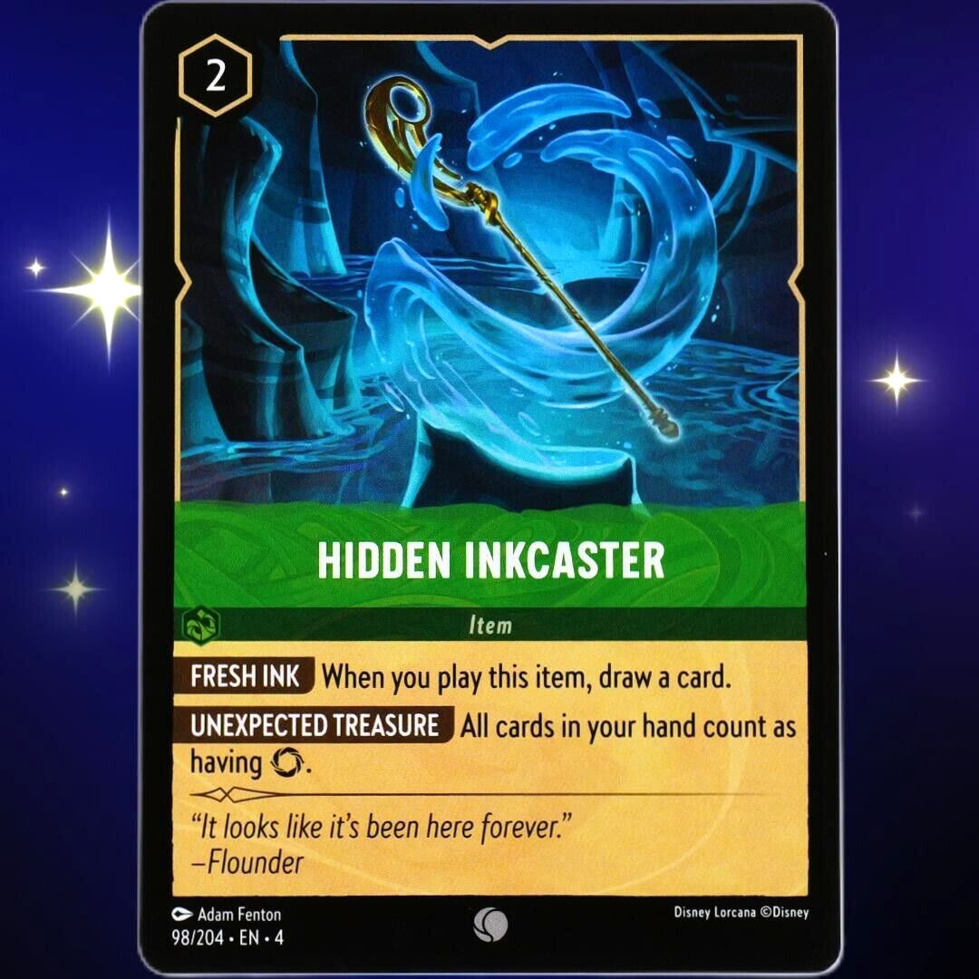 Hidden Inkcaster - Common - Disney Lorcana TCG Ursula's Return #98/204