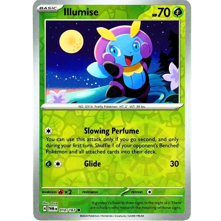 Illumise - Reverse Holo - Pokemon Scarlet & Violet Twilight Masquerade #010/167