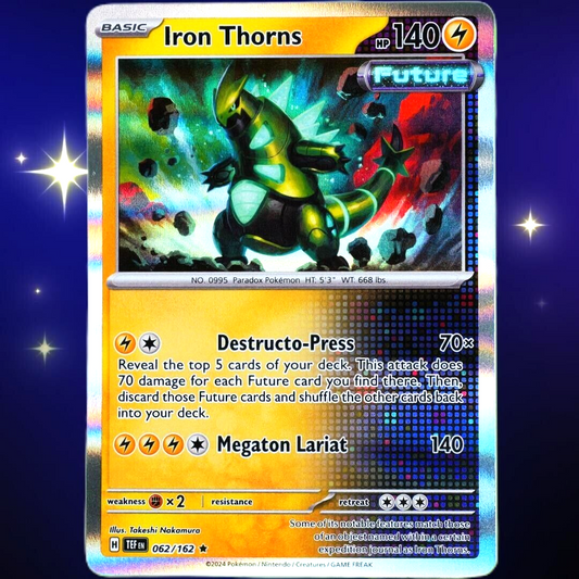 Iron Thorns - Rare Holo - Pokemon TCG Scarlet & Violet Temporal Forces #062/162