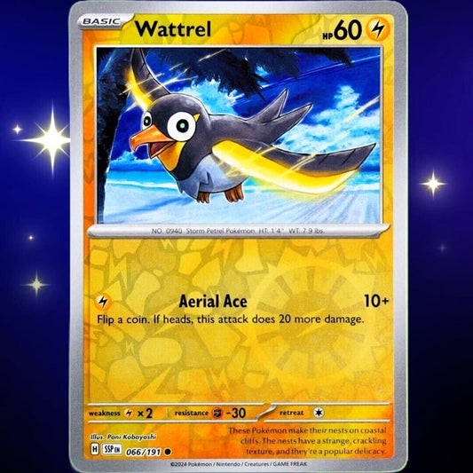 Wattrel - Reverse Holo - Pokemon TCG Surging Sparks #066/191