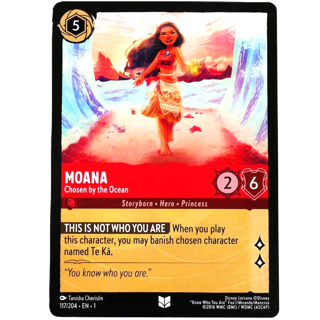 Moana Chosen by the Ocean - Uncommon - Disney Lorcana The First Chapter #117/204