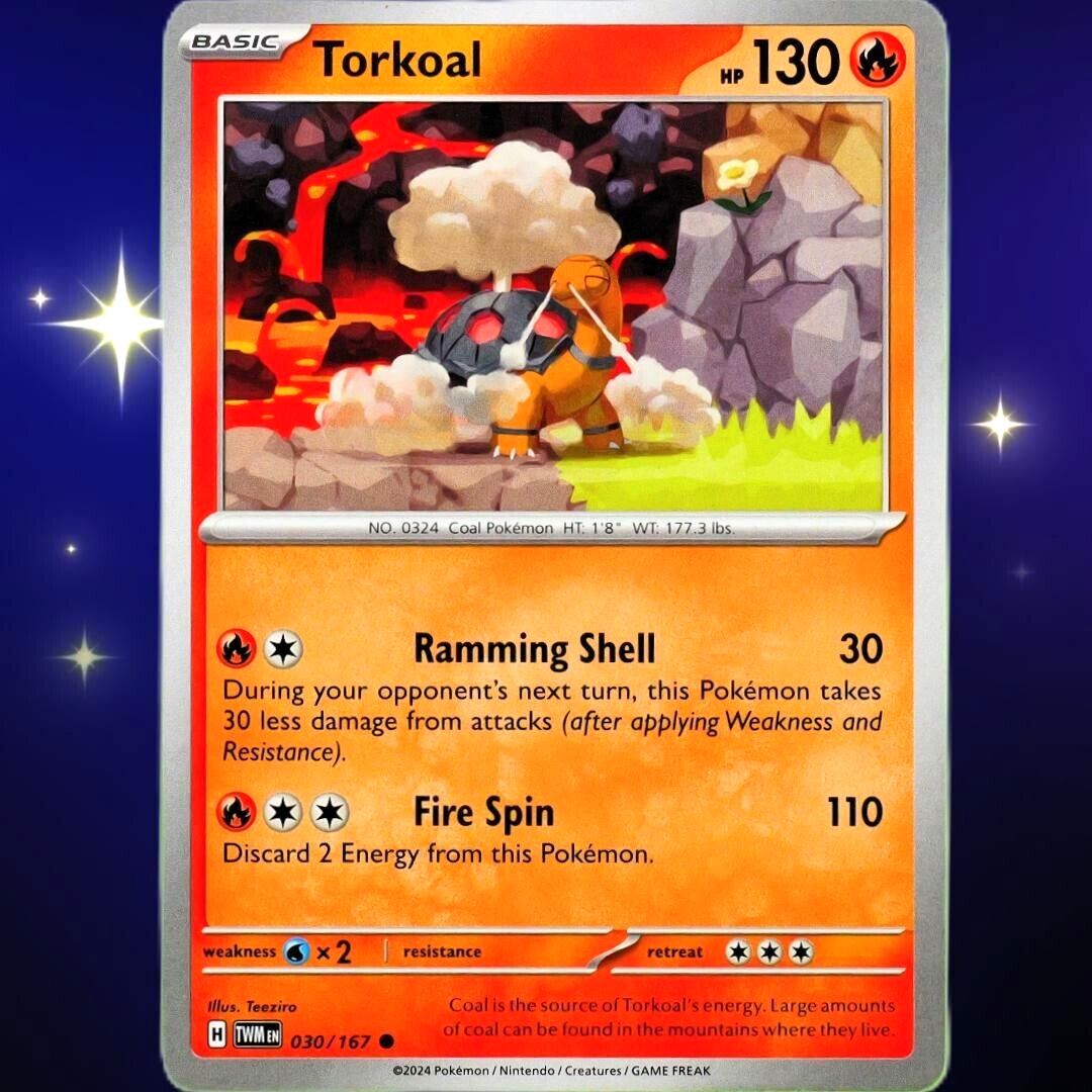 Torkoal - Common - Pokemon TCG Scarlet & Violet Twilight Masquerade #030/167
