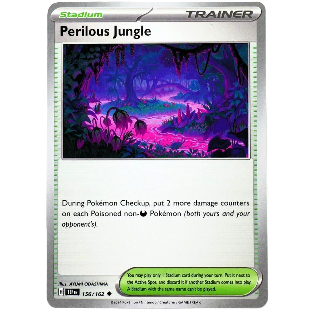 Stadium Perilous Jungle - Uncommon - Pokemon TCG S & V Temporal Forces #156/162