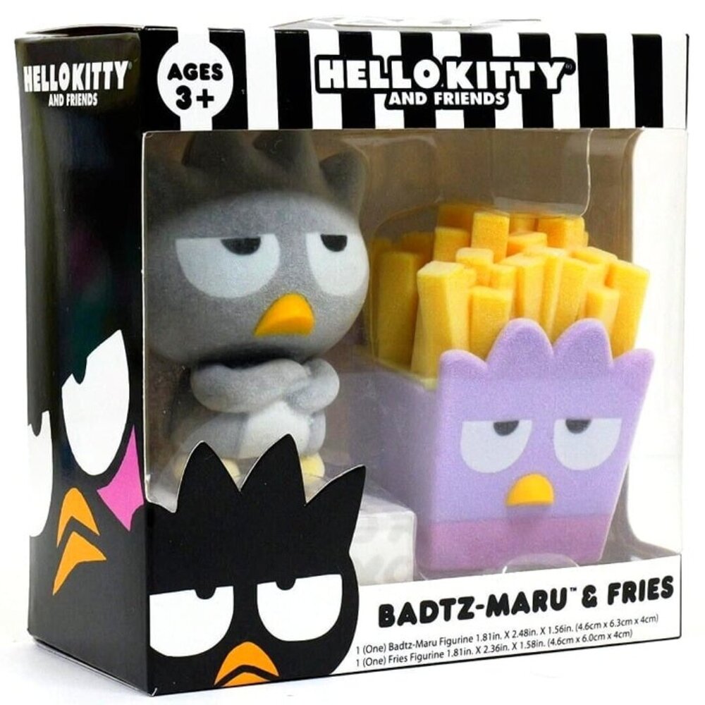 Hello Kitty and Friends - Badtz-Maru & Fries - Flocked Figurines