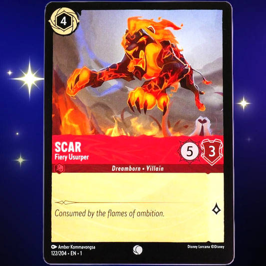 Scar Fiery Usurper - Common - Disney Lorcana TCG The First Chapter #122/204