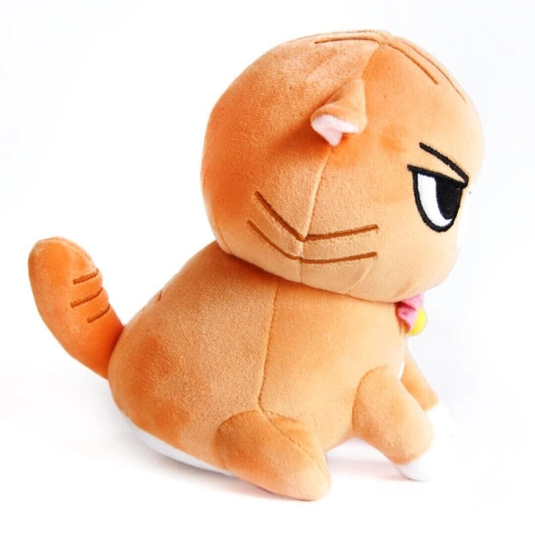 Angry Cat Plush - Orange Tabby - with Spirit Fox Hat that Fits Real Cats!