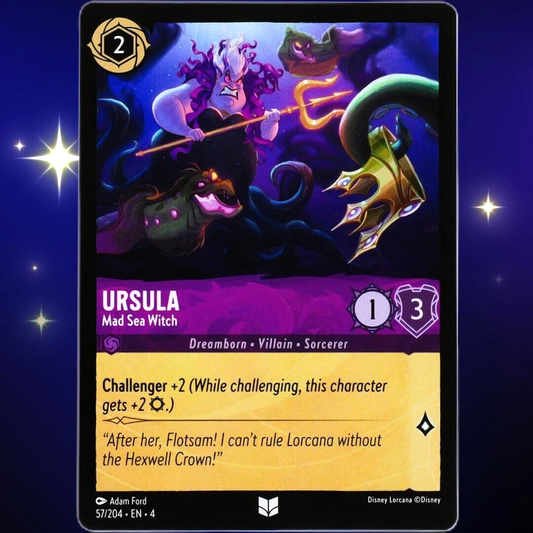 Ursula Mad Sea Witch - Uncommon - Disney Lorcana TCG Ursula's Return #57/204