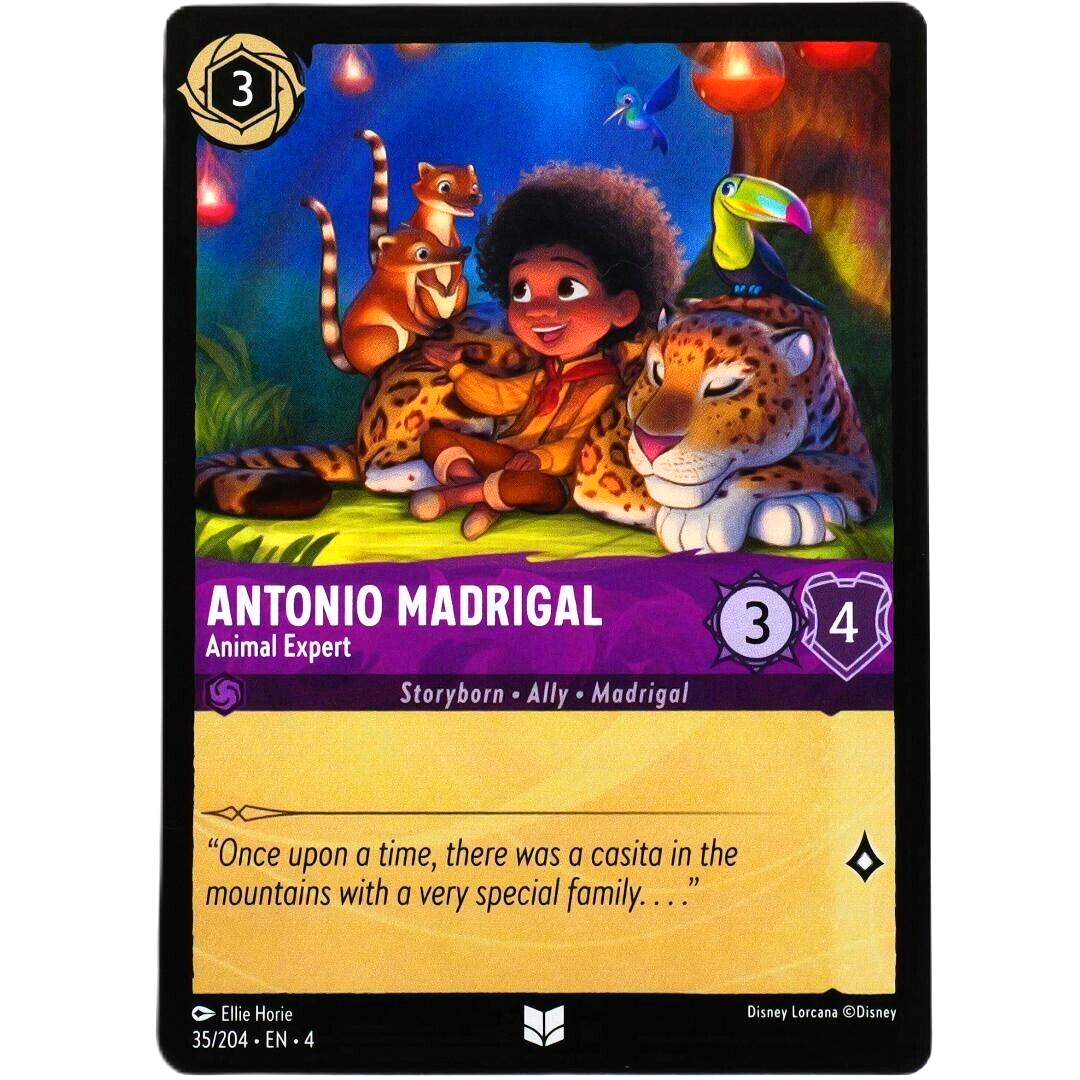 4x Antonio Madrigal Animal Expert - Disney Lorcana TCG Ursula's Return #35/204