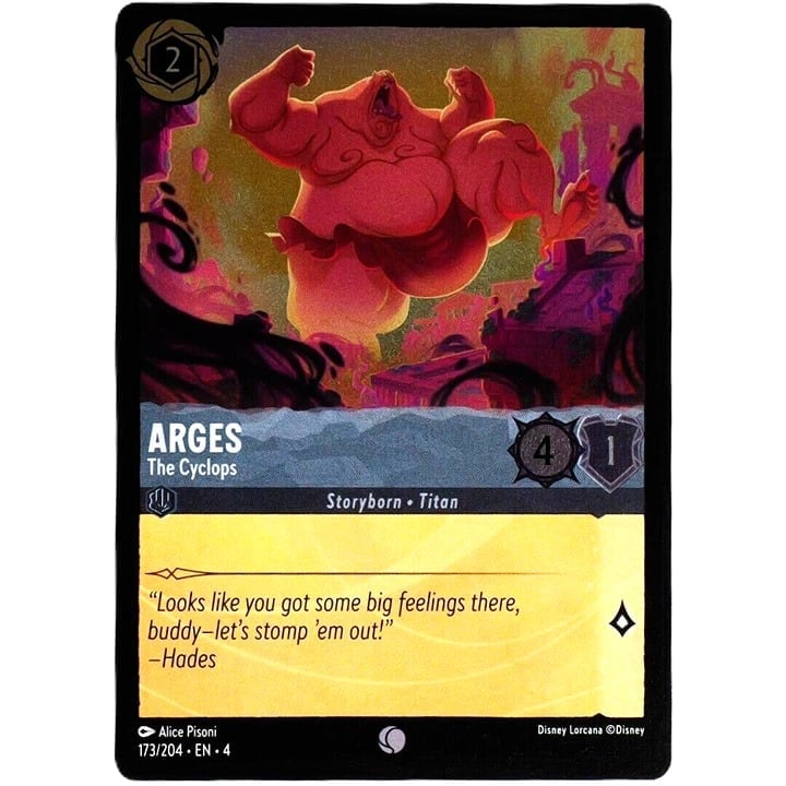 (Foil) Arges The Cyclops - Common - Disney Lorcana TCG Ursula's Return #173/204