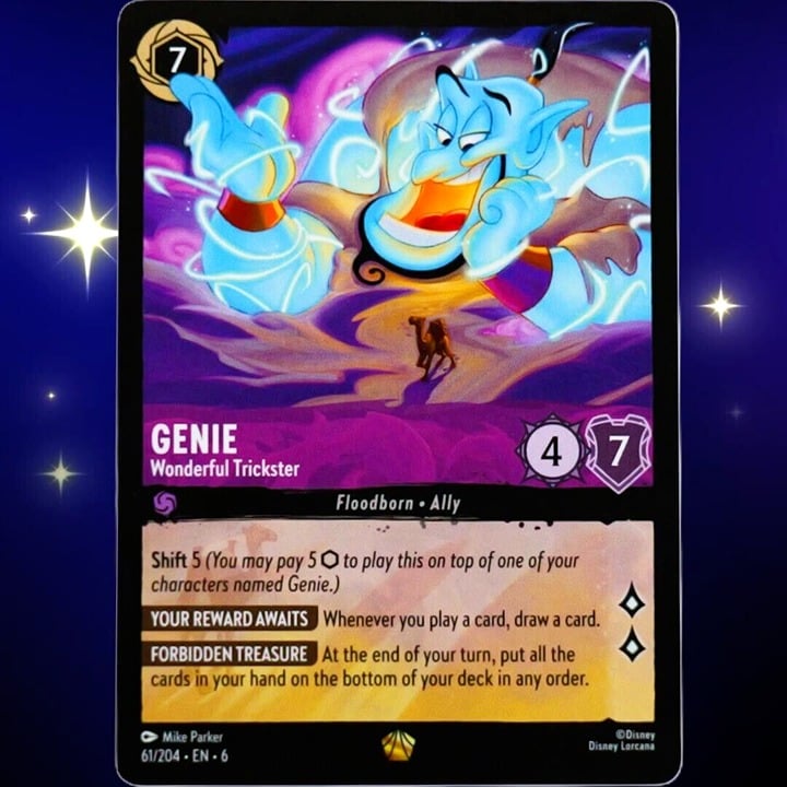 Genie Wonderful Trickster - Legendary - Disney Lorcana TCG Azurite Sea #61/204