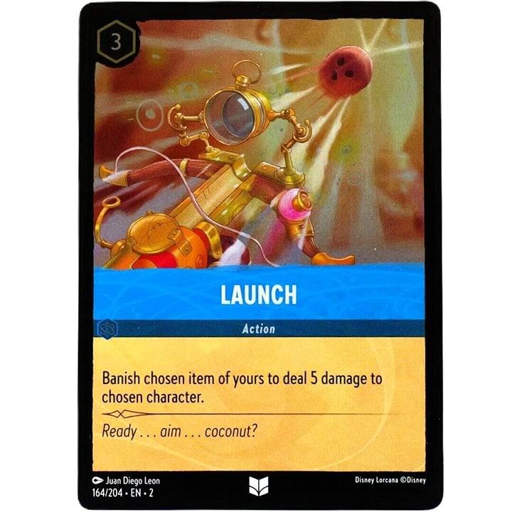 (Foil) Launch Action Card - Disney Lorcana TCG Rise of the Floodborn #164/204