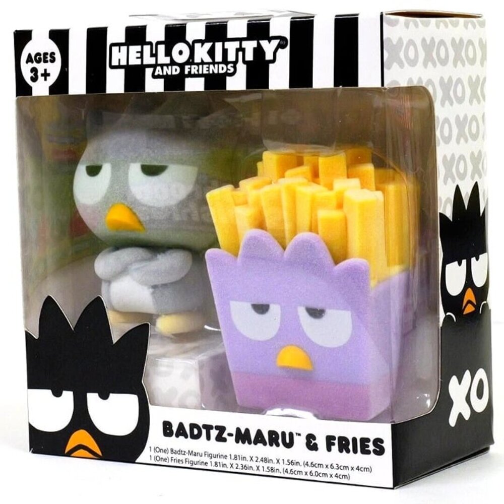 Hello Kitty and Friends - Badtz-Maru & Fries - Flocked Figurines