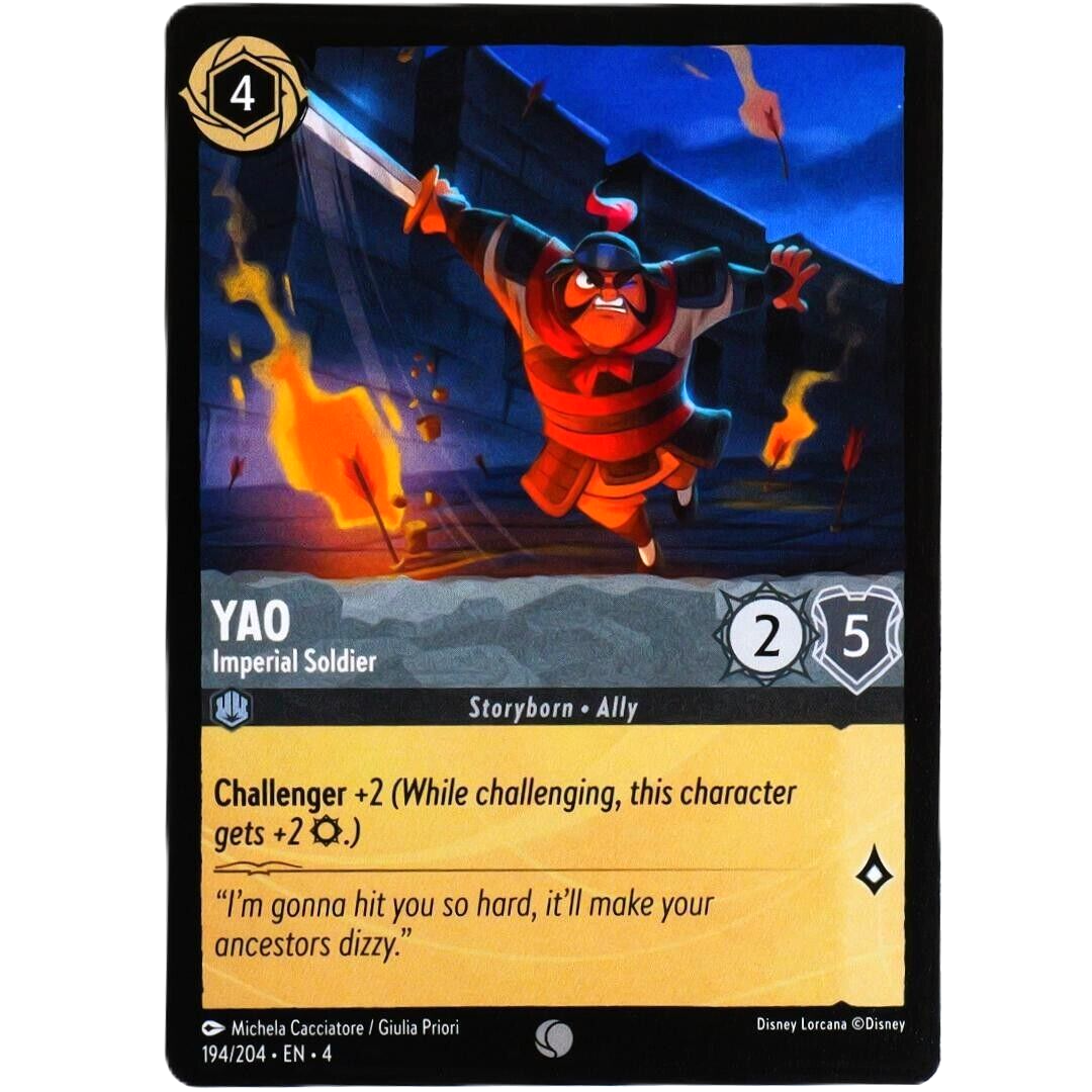 Yao Imperial Soldier - Common - Disney Lorcana TCG Ursula's Return #194/204