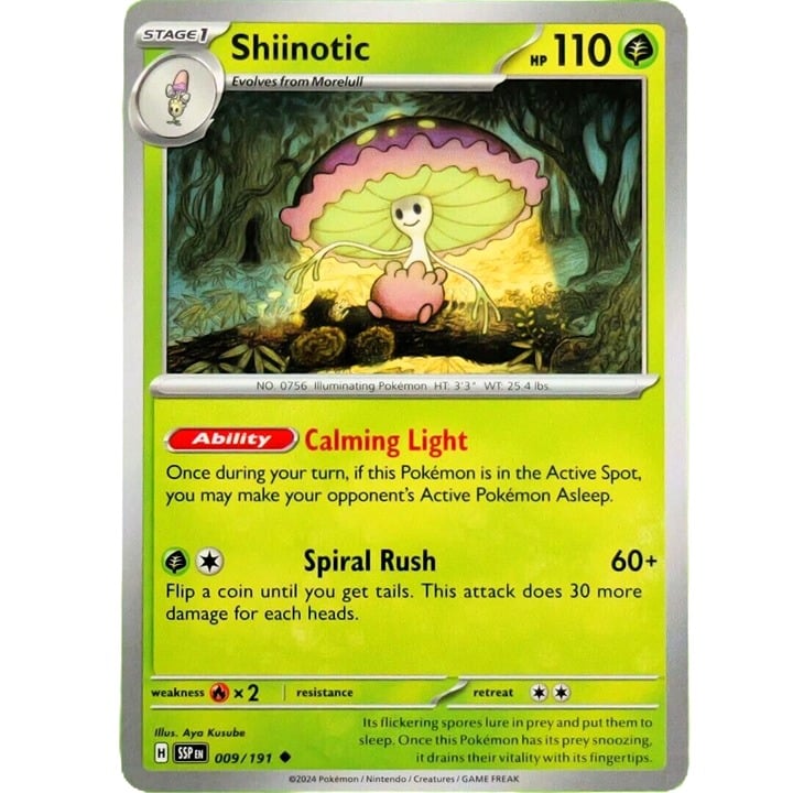 Shiinotic - Uncommon - Pokemon TCG Surging Sparks #009/191