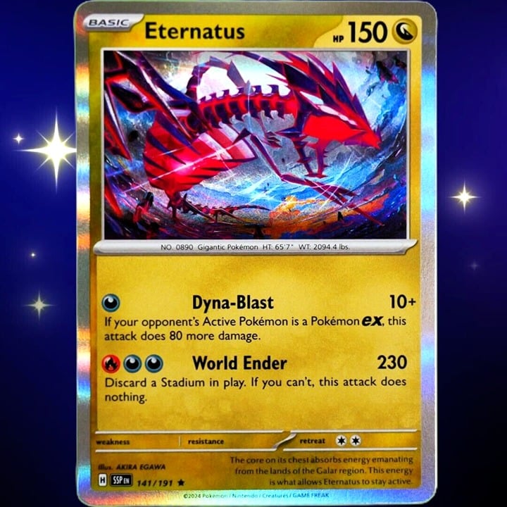 Eternatus - Rare Holo - Pokemon TCG Scarlet & Violet Surging Sparks #141/191