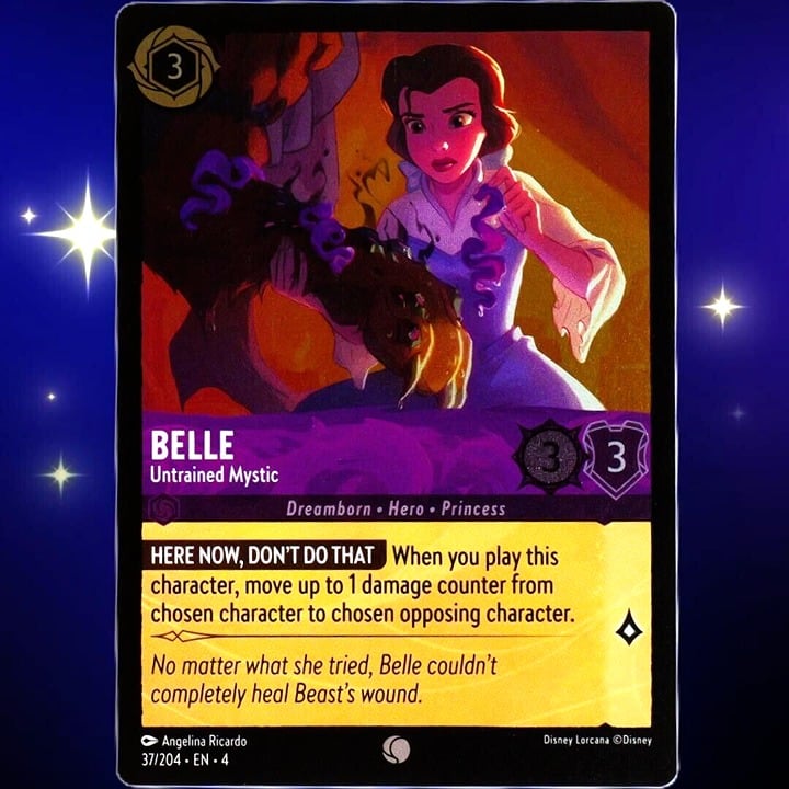 (Foil) Belle Untrained Mystic - Common - Disney Lorcana Ursula's Return #37/204