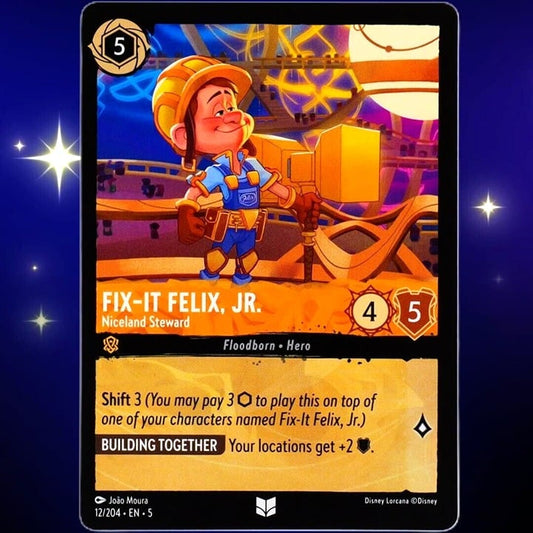 Fix-It Felix, JR. Niceland Steward - Disney Lorcana TCG Shimmering Skies #12/204