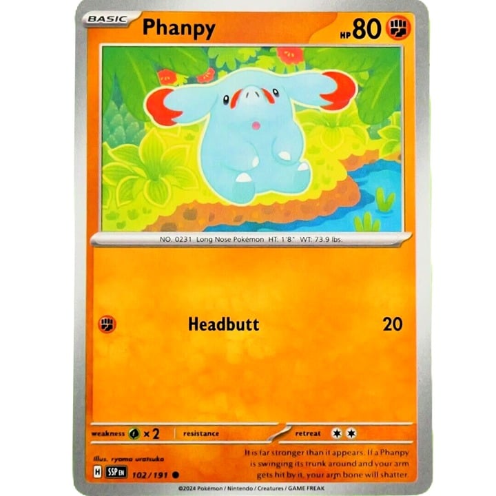 Phanpy - Common - Pokemon TCG Surging Sparks #102/191