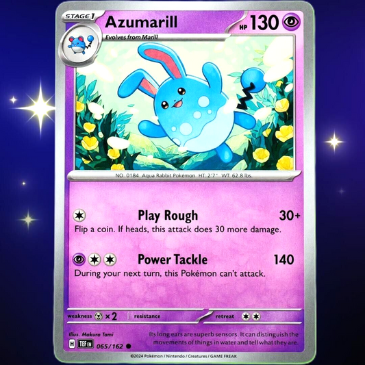 Azumarill - Common - Pokemon TCG Scarlet & Violet Temporal Forces #065/162