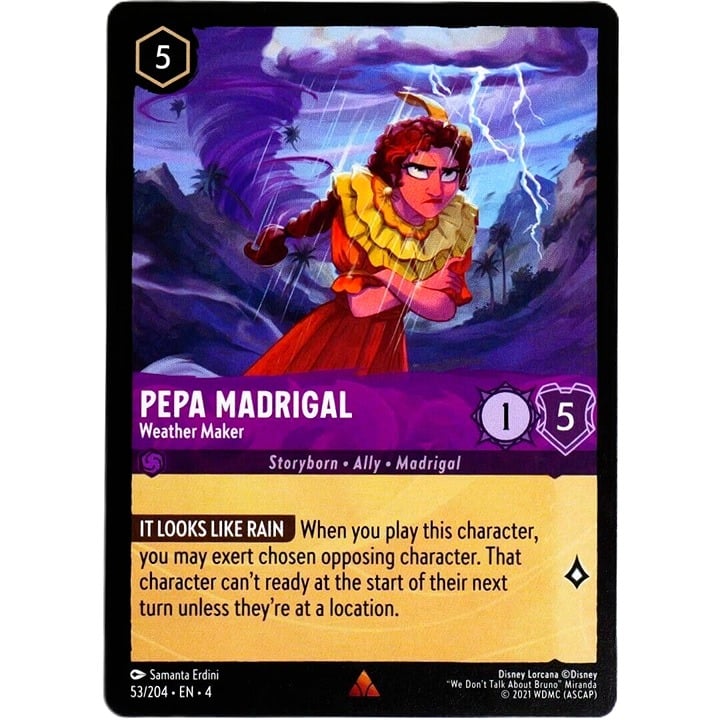 Pepa Madrigal Weather Maker - Rare - Disney Lorcana Ursula's Return #53/204