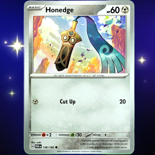 Honedge - Common - Pokemon TCG Scarlet & Violet Paradox Rift #130/182