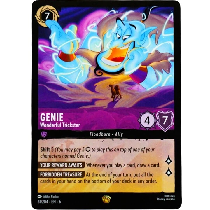 Genie Wonderful Trickster - Legendary - Disney Lorcana TCG Azurite Sea #61/204