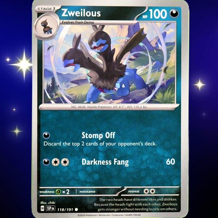 Zweilous - Common - Pokemon TCG Surging Sparks #118/191