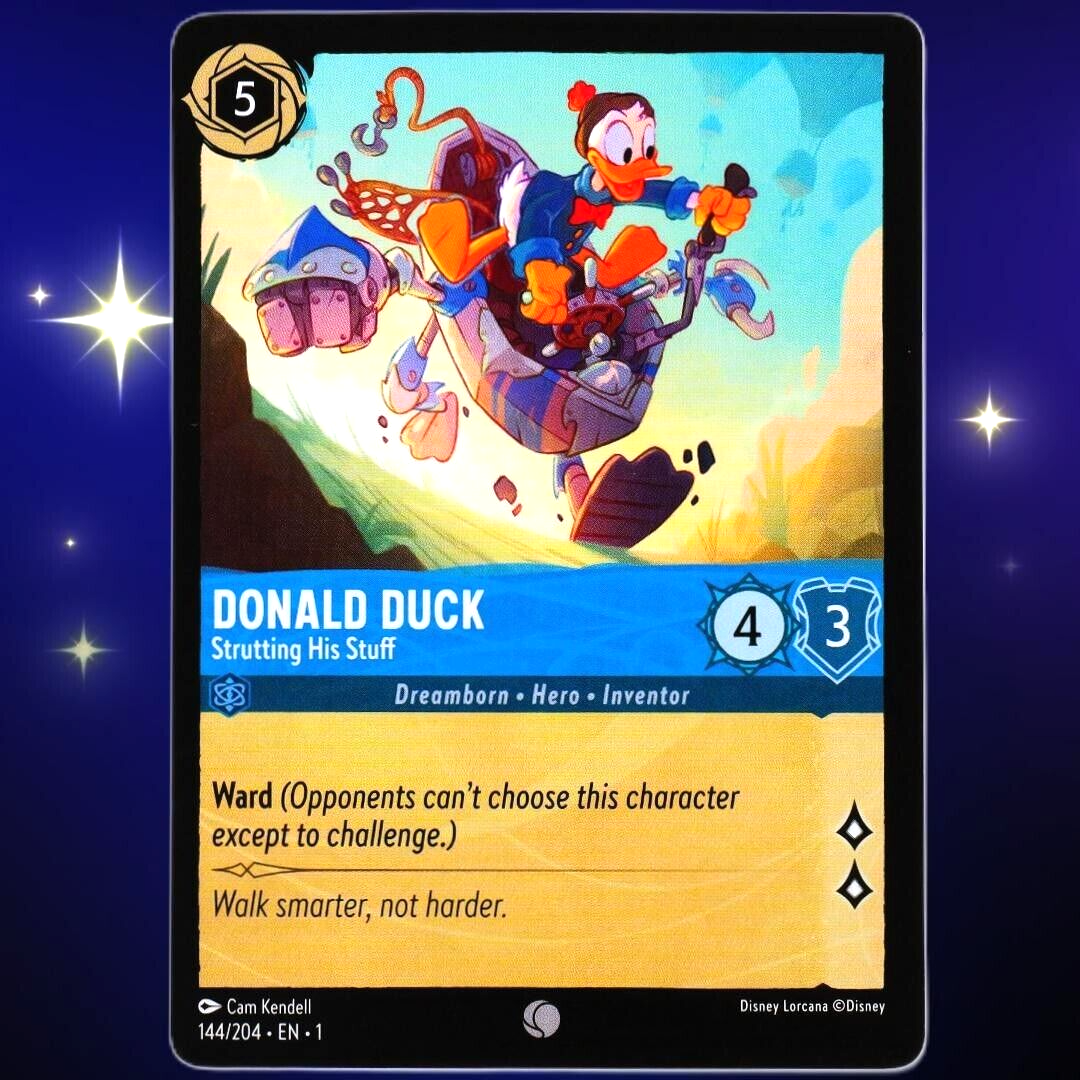 Donald Duck Strutting His Stuff - Disney Lorcana TCG The First Chapter #144/204