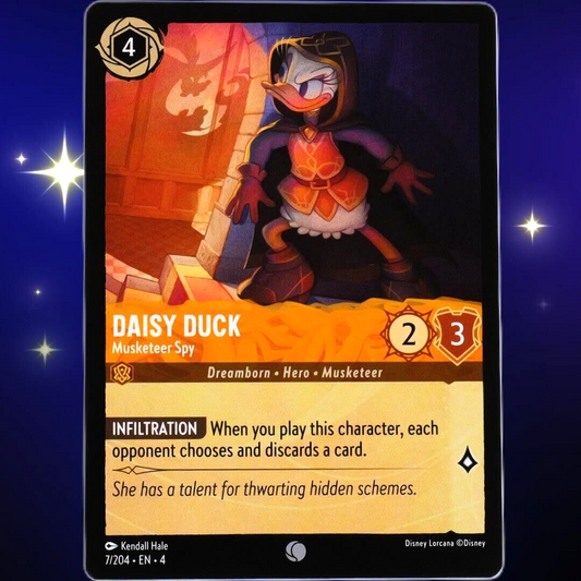 Daisy Duck Musketeer Spy - Common - Disney Lorcana TCG Ursula's Return #7/204