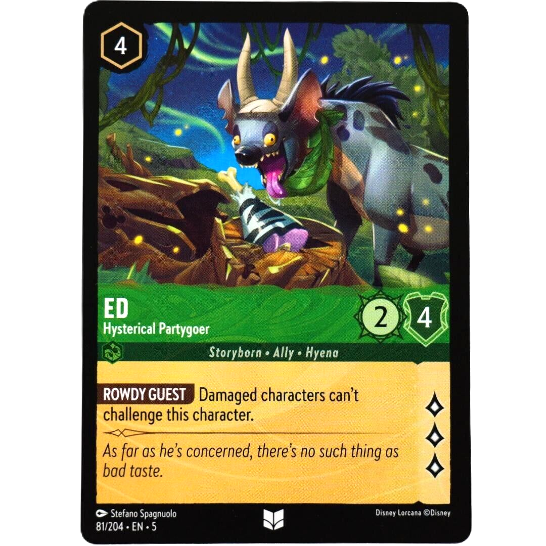 Ed Hysterical Partygoer - Disney Lorcana TCG Shimmering Skies #81/204