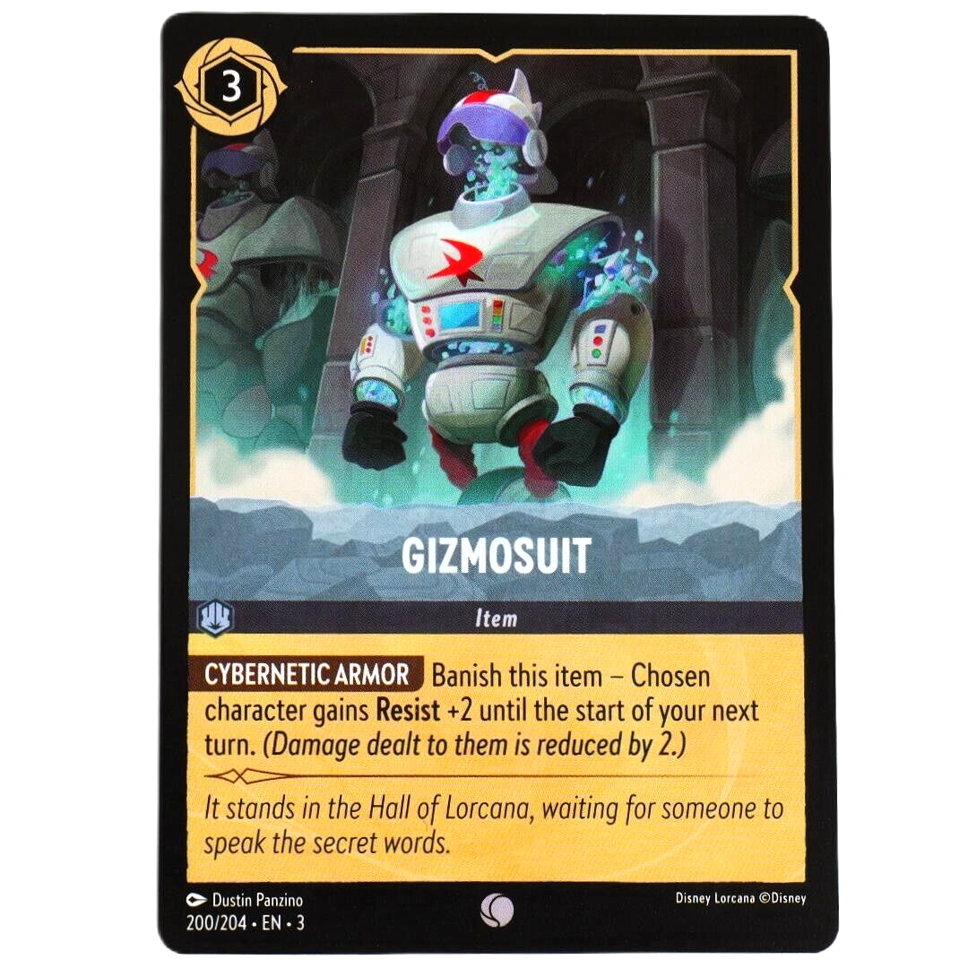 4x Gizmosuit Item Card - Common - Disney Lorcana TCG Into the Inklands #200/204