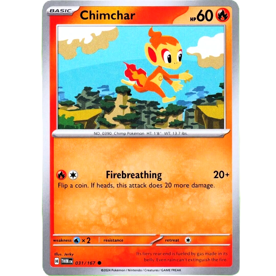 Chimchar - Common - Pokemon TCG Scarlet & Violet Twilight Masquerade #031/167