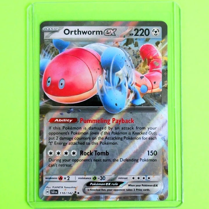 Orthworm EX - Double Rare Holo - Pokemon TCG Stellar Crown #110/142