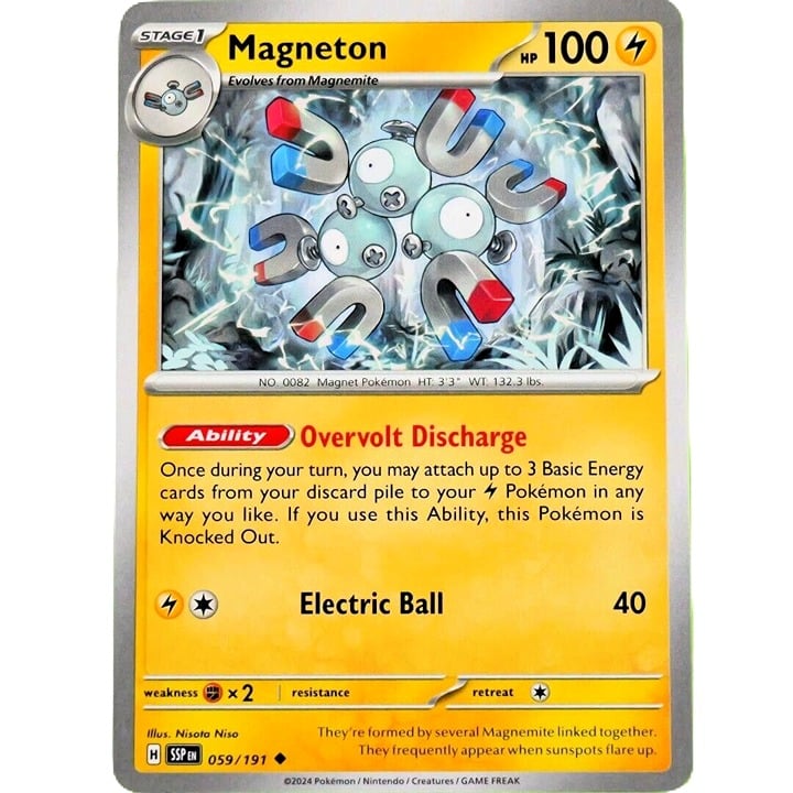 Magneton - Uncommon - Pokemon TCG Surging Sparks #059/191