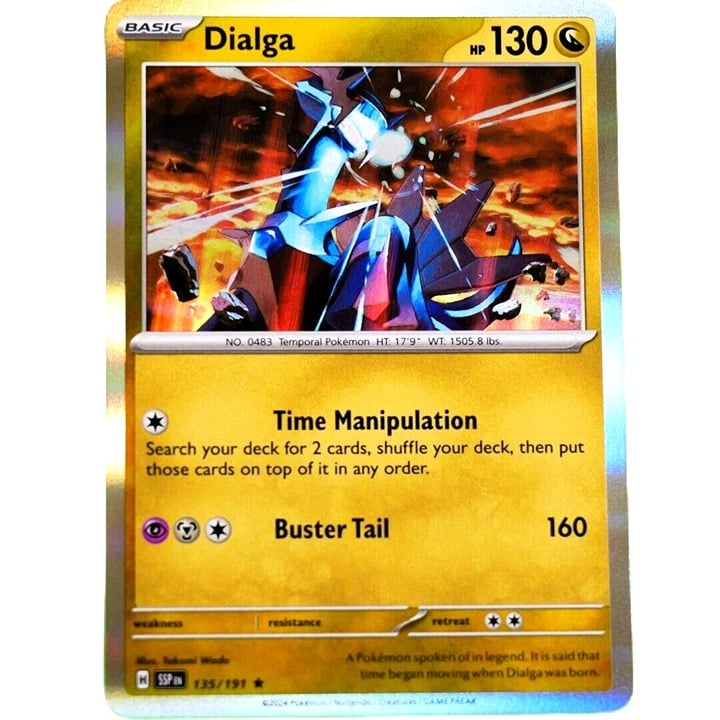 Dialga - Rare Holo - Pokemon TCG Scarlet & Violet Surging Sparks #135/191