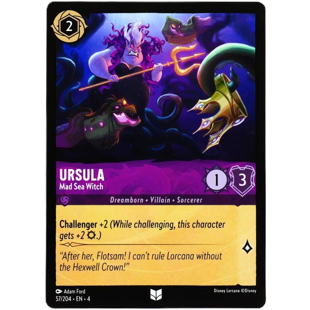 Ursula Mad Sea Witch - Uncommon - Disney Lorcana TCG Ursula's Return #57/204