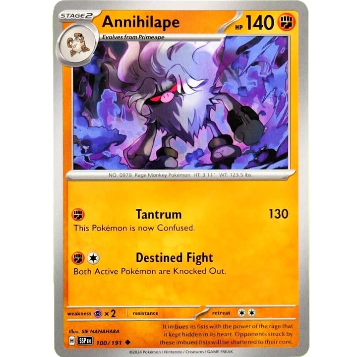 Annihilape - Uncommon - Pokemon TCG Surging Sparks #100/191