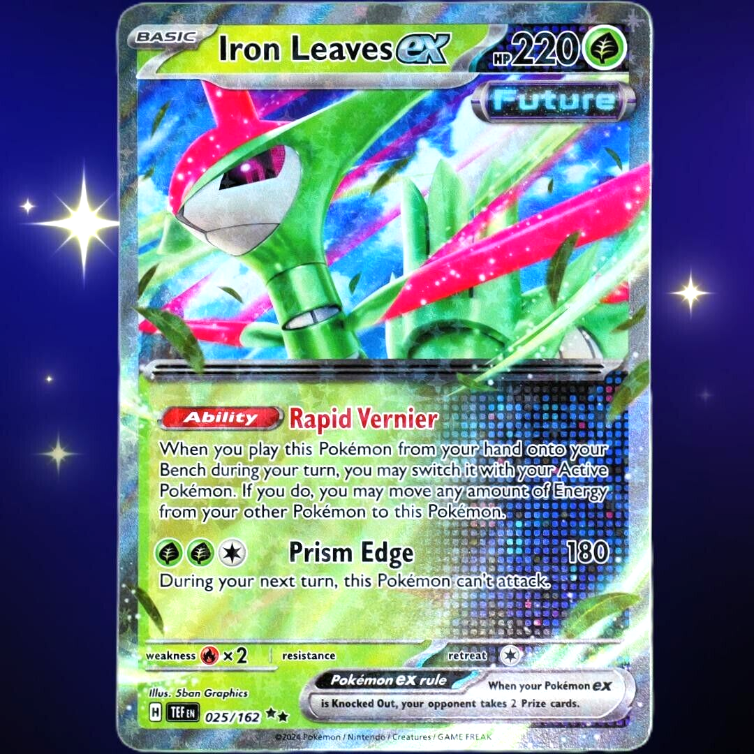 Iron Leaves EX - Double Rare Holo - Pokemon TCG Temporal Forces #025/162